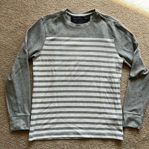 Men’s Banana Republic Large Casual Nautical Striped Long Sleeve Shirt